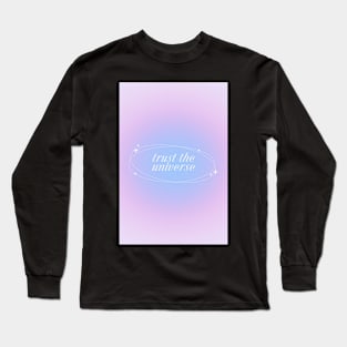 Trust the Universe Purple Aura Energy Long Sleeve T-Shirt